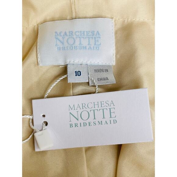 Marchesa Notte Sessa Printed Bridesmaid Maxi Dress Floral Blush size 10 NWT - Picture 9 of 10